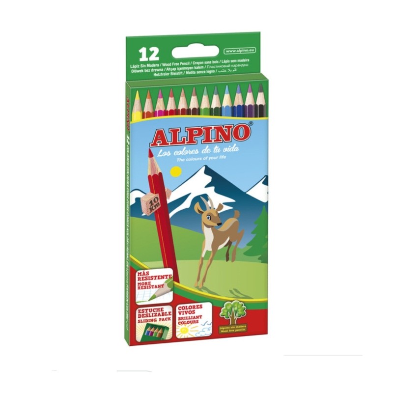 Creyones alpino 12 colores