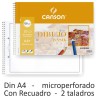 Block de dibujo Canson Basik Guarro microperforado taladrado